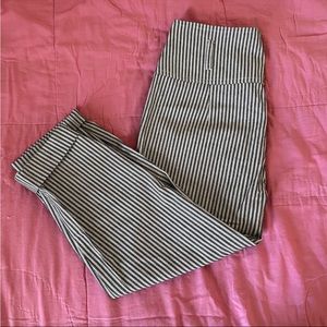 BCBGeneration striped cropped linen pants